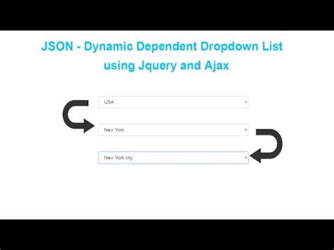 JSON Dynamic Dependent Select Box Using Jquery And Ajax Webslesson
