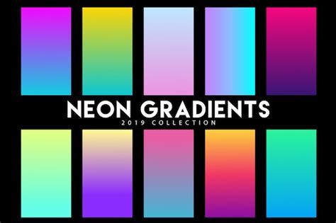 Premium Vector Neon Gradient 2019 Collection