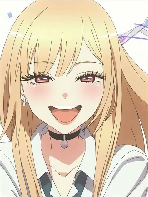 An Anime Girl With Long Blonde Hair Wearing A Collared Shirt And Tie Looking At The Camera