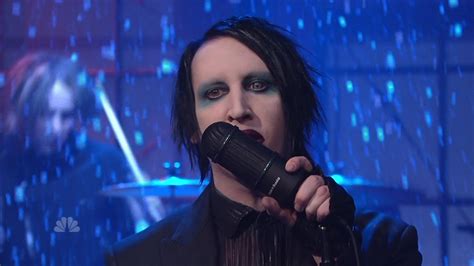 Wallpaper Music Blue Musician Marilyn Manson Guitarist Singing Entertainment