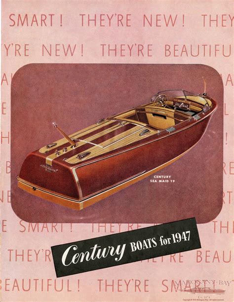Century Boats For 1947 Brochure Classic Boat Sales And Service