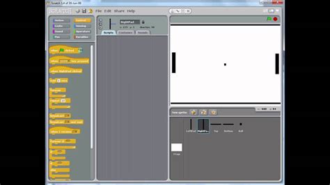 Making Pong In Scratch Part 1 Youtube