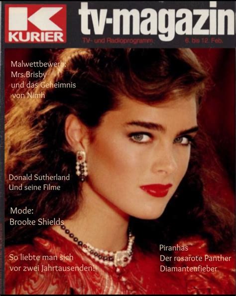 Brooke Shields Covers Kurier Tv Magazine Germany February 1982