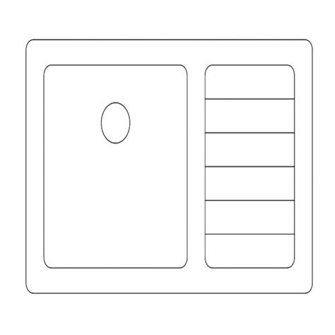 Zuhne is a rather young name in bathroom and kitchen fixtures, but by focusing only on the core elements: SINGLE KITCHEN SINK TOP VIEW | FREE CADS