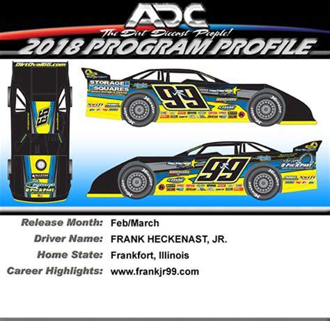 Adc Dirt Late Model Diecast Blanks 164 Cars Black Body And Blue Chassis