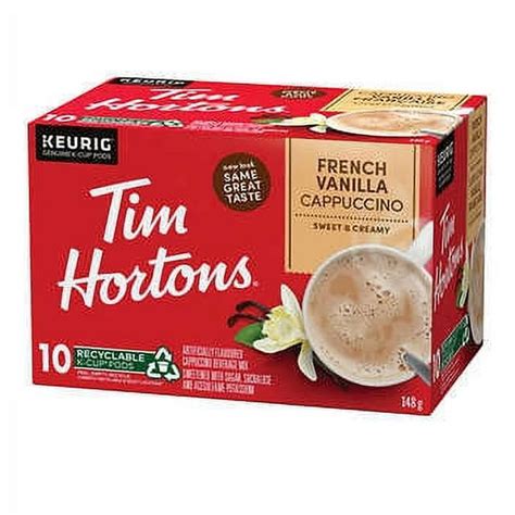 Tim Hortons French Vanilla Cappuccino K Cup Pods 60 Count Creamy