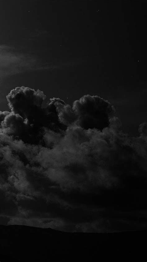 🔥 Download Iphone Dark Sky Clouds Night Mysterious Creepy Black By