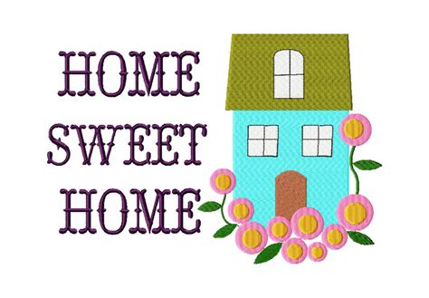 I do not recommend using a magnetic hoop for this project. Free Home Sweet Home Machine Embroidery Design - Daily ...