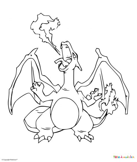 Coloriage Pokémon 08 Un Dessin à Imprimer De Tête à Modeler