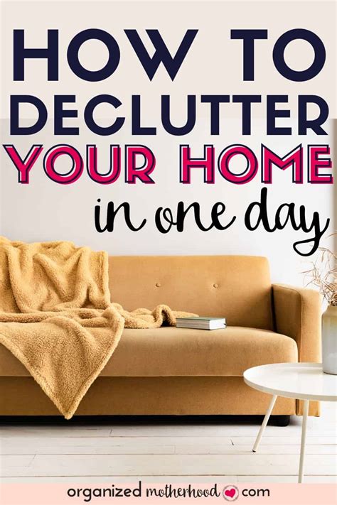 How To Declutter Your House In One Day