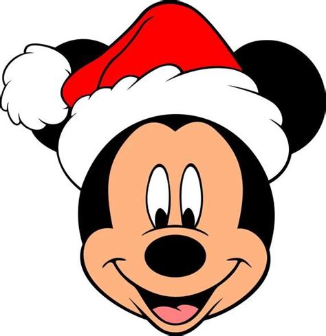 Mickey Mouse and Friends Christmas Head SVG File - Etsy | Mickey mouse