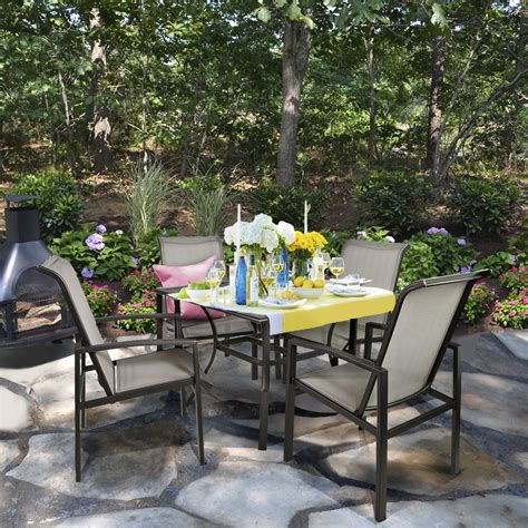 Sling Chair Patio Dining Sets Chair Pads And Cushions