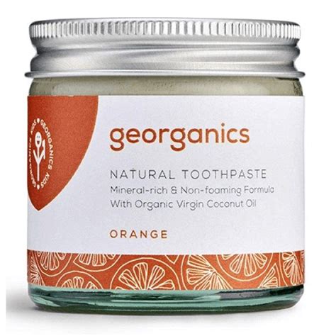 Natural Mineral Rich Orange Toothpaste Georganics Eco Green Living