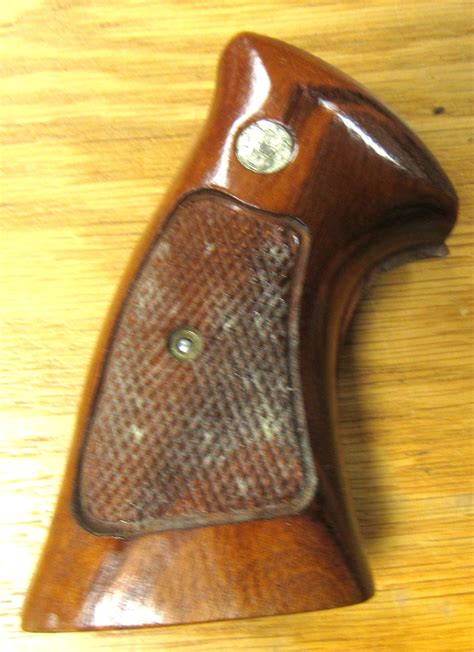 Sold Price Smith And Wesson Revolver Wooden Pistol Grips With Screw Ec July Pm Edt