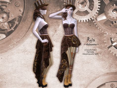 The Sims Resource Ryia Steampunk Skirt Fm