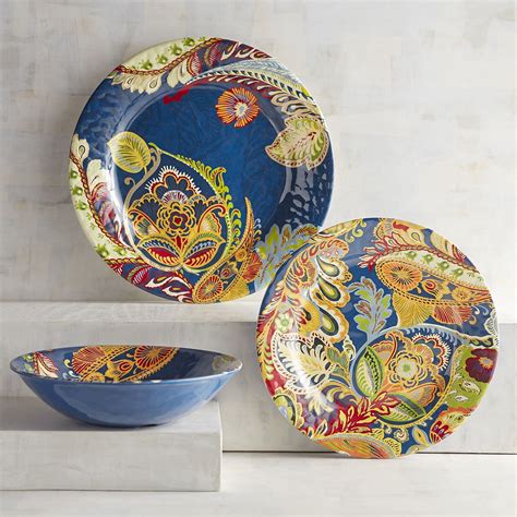 Vibrant Paisley Melamine Dinnerware Pier 1 Imports Patterned Dishes