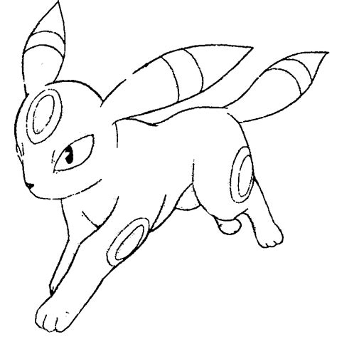 Pokemon Umbreon 7 Coloring Page Anime Coloring Pages
