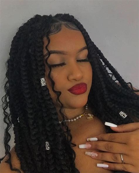 pin by on 𝔦𝔫𝔰𝔭 box braids hairstyles for black women big box braids hairstyles goddess