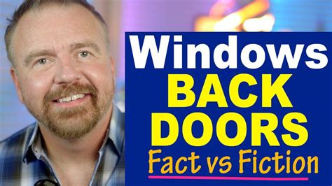 Does Windows Have Back Doors Youtube