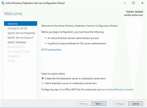 Active Directory Federation Services In Windows Server 2016