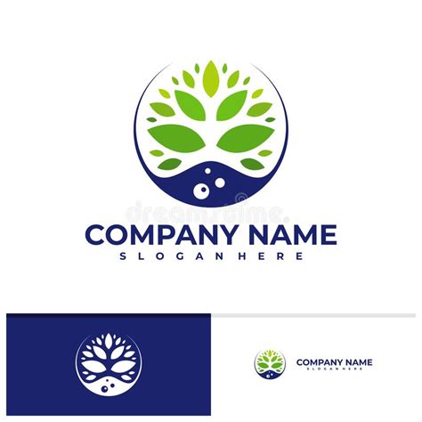 Nature Logo Vector Template Creative Leaf Logo Design Concepts Stock