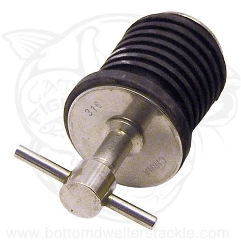 Invincible Marine Stainless Twist Boat Drain Plug 1 Inch