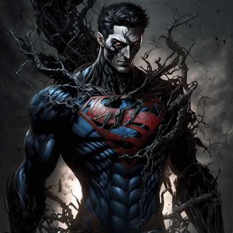 What If Superman Had Venoms Symbiote Rmidjourney