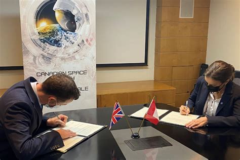 Uk And Canada Space Agencies Sign Mou On Joint Activities And