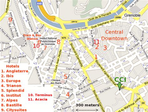 Grenoble Map And Grenoble Satellite Image
