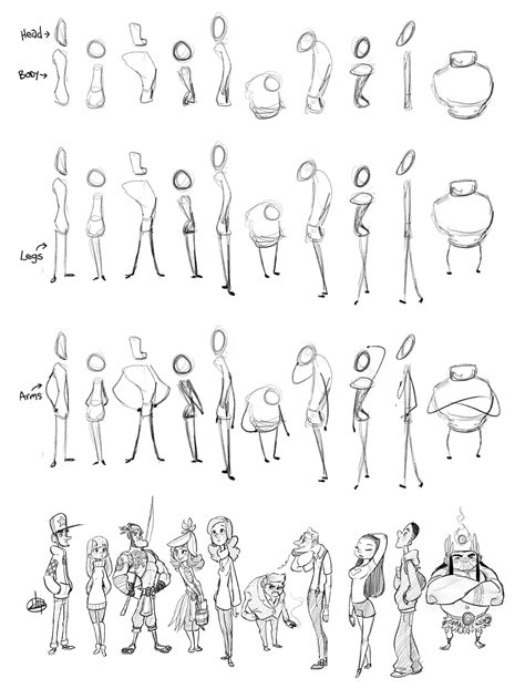 Body Shape Design Luigil Character Design References Drawings