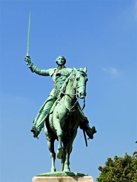 Equestrian Statue Of Lafayette In Paris France