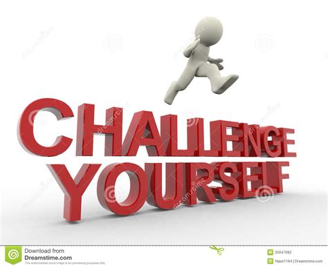 Challenge Yourself Stock Illustration Illustration Of