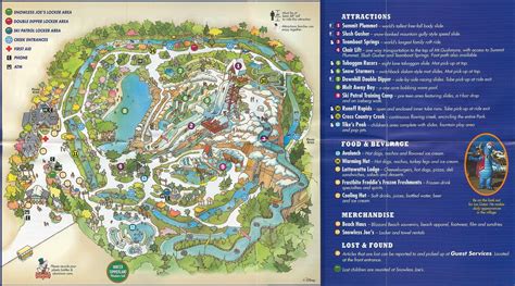 Disney Vacation Kingdom Blizzard Beach Guidemap