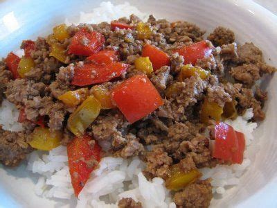 This hearty ground beef stew is a simple combination of lean ground beef, potatoes, and carrots. Ground Beef "stir fry" {Lynn's Kitchen Adventures} - I omitted the bell peppers and added ...