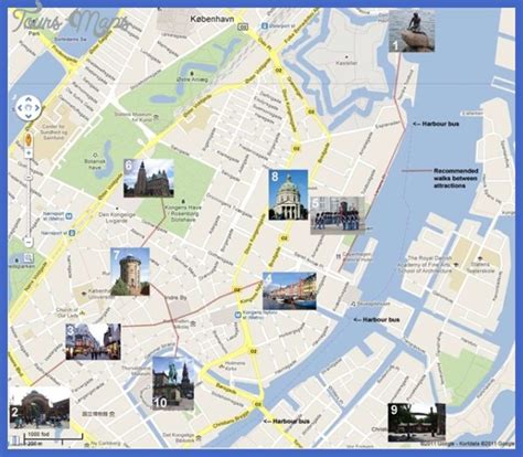 Copenhagen Map Tourist Attractions