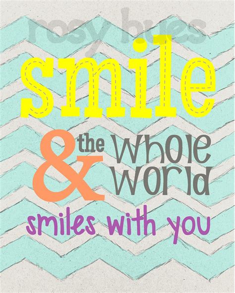 Smile And The Whole World Smiles With You Smile Word Art For Kids