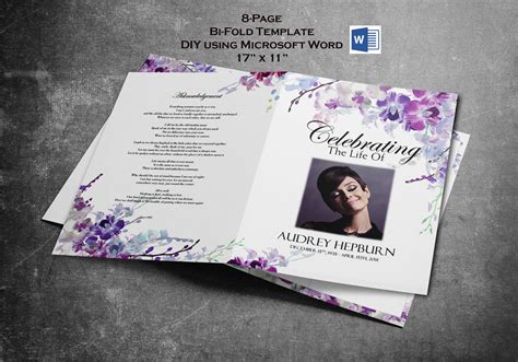 Pin On Funeral Program Templates