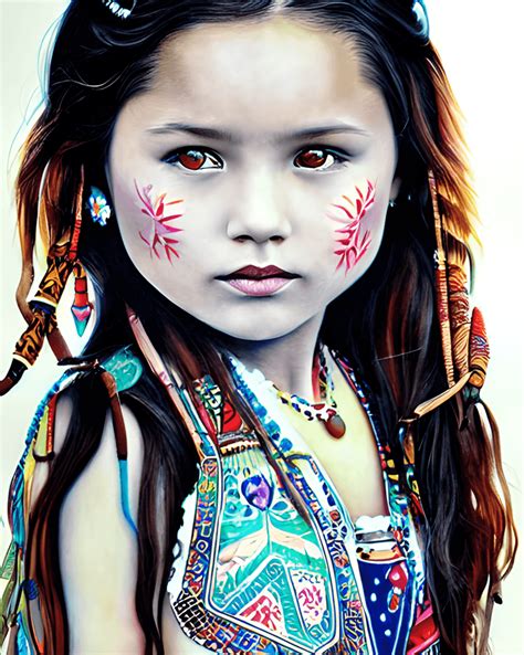 cute native american girl · creative fabrica