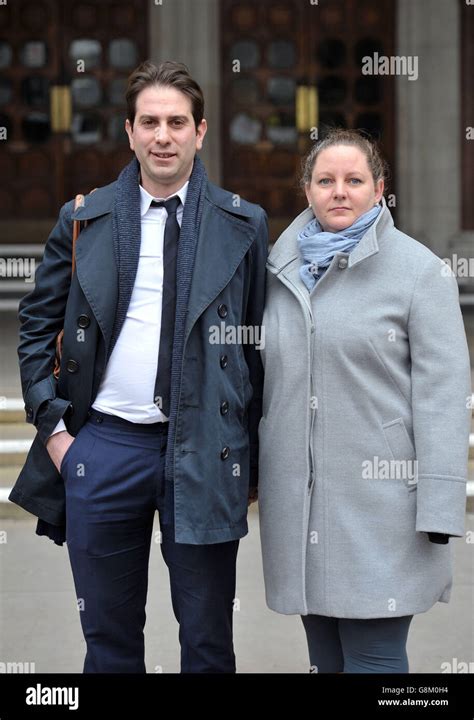 charles keidan 39 and rebecca steinfeld 34 outside the high court in central london after