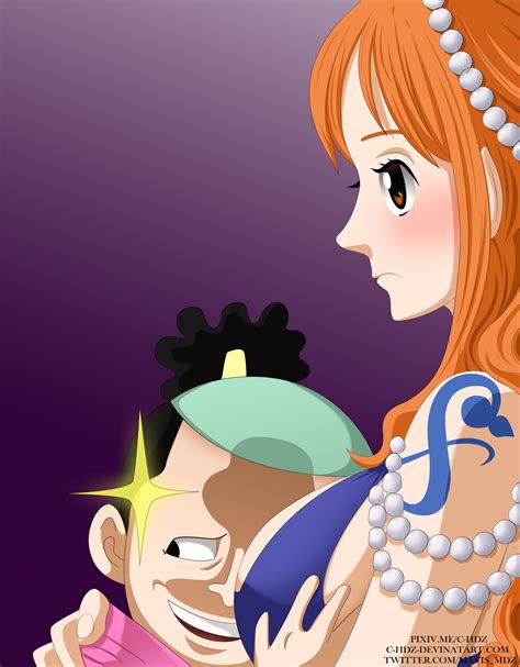 One Piece Nami And Momonosuke By Mavishdz On Deviantart