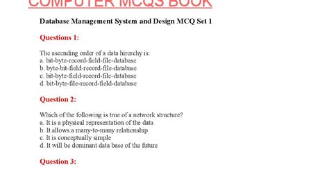 Knowledge For All Mcqs Computer Science For Test