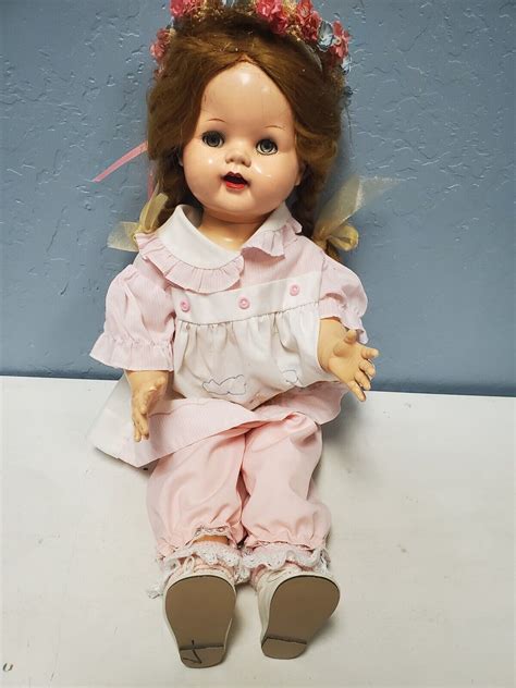 Ideal Doll Vintage 1950s Saucy Walker Hard Plastic Flirty Eyes