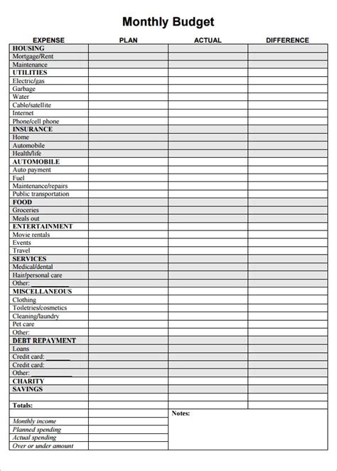 Home Budget Template 10 Download Free Documents In Pdf Word Excel