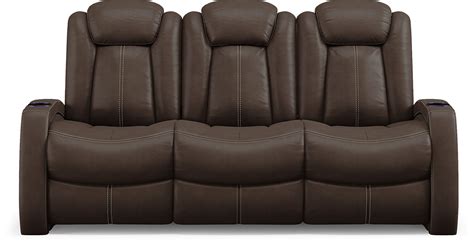 Crestline Brown Dual Power Reclining Sofa Rooms To Go