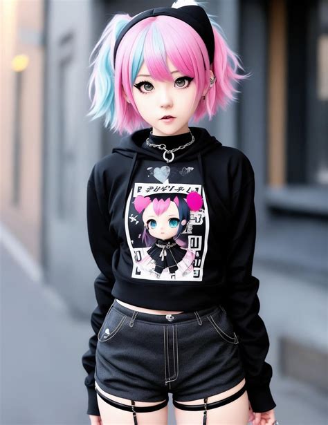 Anime Punk Girl Ai Art By Spyderpr On Deviantart