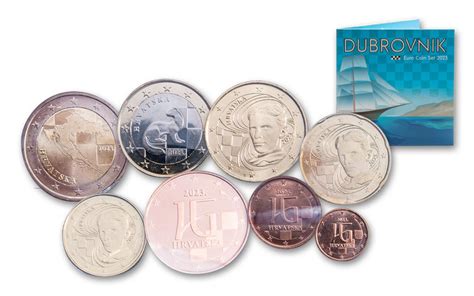 2023 Croatia Euro Dubrovnik Coin Set Bu