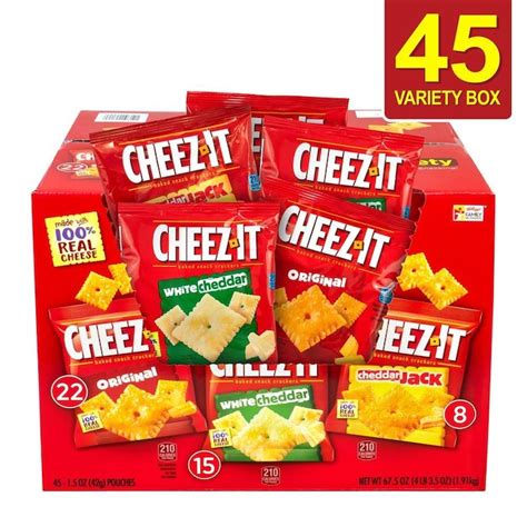 Cheez It Cheez It Baked Snack Cracker Variety Pack 15 Oz 45 In The