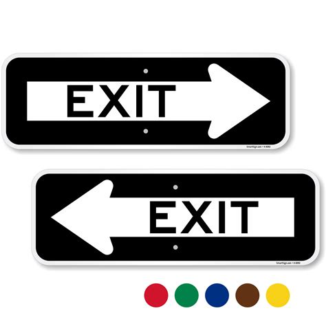 Exit Only Signs And Exit Parking Lot Signs