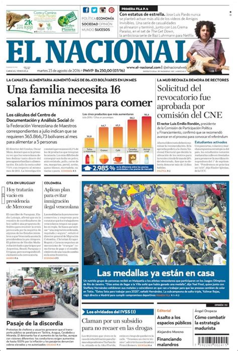 … edición #91 a la cancha . Periódico El Nacional (Venezuela). Periódicos de Venezuela ...