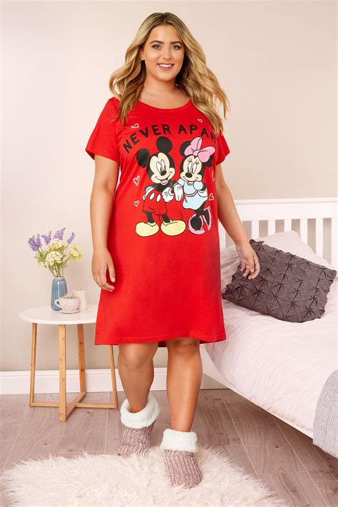 Red Disney Mickey And Minnie Nightdress Yours Clothing